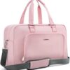 Weekender Bag, BAGSMART Carry On Bag Travel Duffle Bag Large Overnight Bag for Women, Dusty Pink